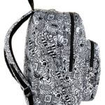 Zaino Strong Invicta Beat Bianco Nero 38 Lt Per Portatile Doppio Scomparto Scuola E Tempo Libero 0 1