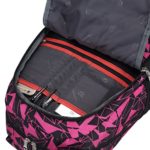 Zaino Trolley Scuola Per Ragazzo Ragazza Con Manico Telescopico Poliestere Rosa 0 2