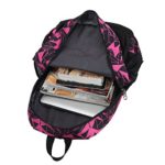 Zaino Trolley Scuola Per Ragazzo Ragazza Con Manico Telescopico Poliestere Rosa 0 3