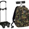 Zaino Twist Invicta Easy Trolley Portapenne Verde Camouflage Scuola Tempo Libero 26 Lt 0