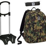 Zaino Twist Invicta Easy Trolley Portapenne Verde Camouflage Scuola Tempo Libero 26 Lt 0