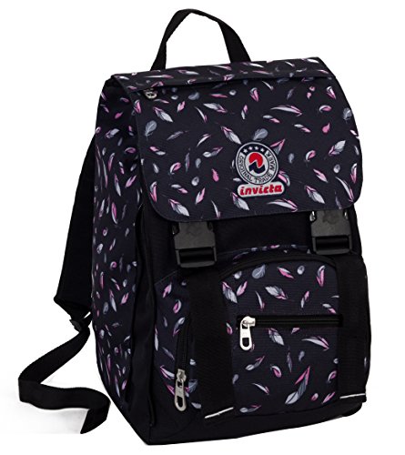Zaino Scuola Estensibile Invicta Floret Nero 31lt 0 Zaino Scuola Estensibile Invicta Floret Nero 31lt 0