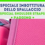 Zaino Scuola Outsize Seven Bundle Girl Rosa Viola 33 Lt Inserti Rifrangenti 0 7