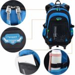 Zaino Trolley Fanspack Zaini Scuola Elementare Trolley Zaino Con Ruote En Oxford Zaini Per Bambini Zaino Rotolante Ragazzo Zaini Scuola Media 0 3