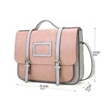 Ecosusi Borsa A Tracolla Borse A Mano In Pu Pelle Borsa Vintage Donna Rosa 0 4