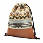 Leapop Sacca Hipster Vela Panno Sport Tasche Geometrie Muster Sacco Gym Sportivo Sacchetto Sacchetto Zaino Con Tasca Interna E Portachiavi Monete Boersen 0 0
