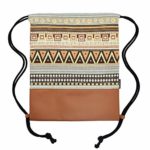 Leapop Sacca Hipster Vela Panno Sport Tasche Geometrie Muster Sacco Gym Sportivo Sacchetto Sacchetto Zaino Con Tasca Interna E Portachiavi Monete Boersen 0 1