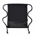 Leapop Sacca Hipster Vela Panno Sport Tasche Sacchetto Sacco Pois Stampa Gym Sportivo Sacchetto Zaino Con Tasca Interna E Portachiavi Monete Boersen 0 1