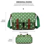 Miss Lulu Borsa De Donna Borsa Messenger Borse Incrociate Di Fiore Di Uccello Di Cartella Di Scuola L1107d2 Verde 0 2