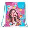 Perletti Sacca Porta Scarpe Bambina Disney Soy Luna Borsa Scarpe Impermeabile Sacchetto Portatutto Per Sport E Per Viaggio Rosa 39x31 Cm 0