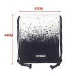 Yfbear Sacca Sportiva Moda In Bianco E Nero A Strisce Coulisse Zaino 0 0