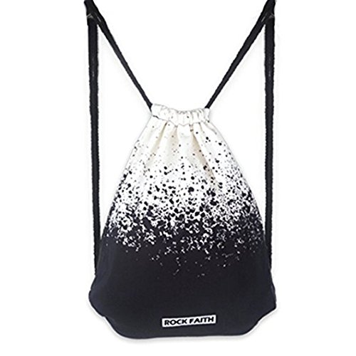 Yfbear Sacca Sportiva Moda In Bianco E Nero A Strisce Coulisse Zaino 0 Yfbear Sacca Sportiva Moda In Bianco E Nero A Strisce Coulisse Zaino 0