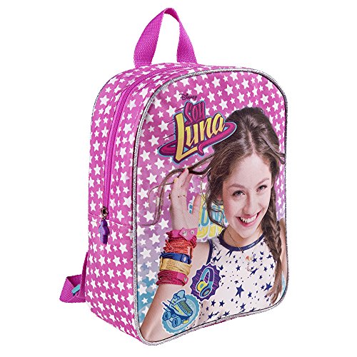 Zainetto Bambina Disney Soy Luna Con Stelle Cartella Scolastica Per Lasilo E La Scuola Con Spallacci Imbottiti Regolabili Rosa 30x24x10 Cm Perletti 0