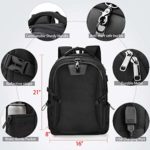 Zaino Per Pc 173 Pollici Laptop Impermeabile Anti Furto Usb Zaini Da Viaggio Lavoro Scuola Computer Notebook Casual Uomo Donna Multifunzionale Portatile Borsa Nero 0 4