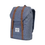 Herschel Supply Co City Mid Volume Zaino Dark Chambray Crosshatchtan Synthetic Leather Blu 10066 01570 Os 0 0