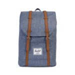 Herschel Supply Co City Mid Volume Zaino Dark Chambray Crosshatchtan Synthetic Leather Blu 10066 01570 Os 0