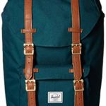 Herschel Zaino Little America Mid Volume Deep Teal Tan Synthetic Leather 0