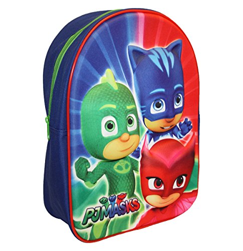 P J Masks Backpack Zainetto Per Bambini 32 Cm 830 Liters Blu Red 0