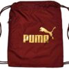 Puma Classic Cat Gym Sack Ginnastica Borsa Sportiva Pomegranate Gold 0