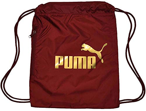 Puma Classic Cat Gym Sack Ginnastica Borsa Sportiva Pomegranate Gold 0