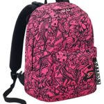 Seven Spa Zaino Seven The Double Digital Rosa Nero Cuffie Stereo Wireless Con Microfono Incluse 2 Zaini In 1 Reversibile 0 1