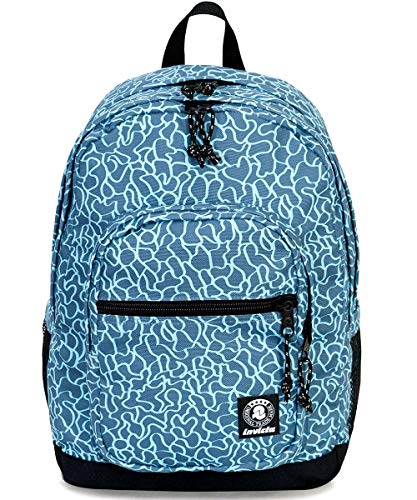 Zaino Invicta Jelek Fantasia Azzurro Tasca Porta Pc Padded 38 Lt 0
