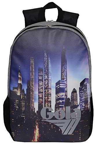 Zaino Gola Dean New York 42x30x10 Cub485 Blackgrey Melangesilver 0