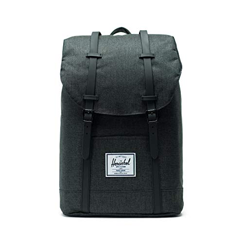 Zaino Herschel Retreat 195 Litre Nero Crosshatch Nero Rubber Default Nero 0