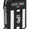 Astuccio 3 Zip Juventus Coaches Bianco Nero Con Materiale Scolastico 18 Pennarelli E 18 Pastelli Giotto Penna Tratto Cancellik 0