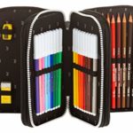 Astuccio 3 Zip Juventus Coaches Bianco Nero Con Materiale Scolastico 18 Pennarelli E 18 Pastelli Giotto Penna Tratto Cancellik 0 3