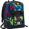 Zaino Invicta Duffy Fantasy Camouflage Blue Verde Rosso Tasca Porta Pc E Tablet Padded 30 Lt Scuola E Tempo Libero 0