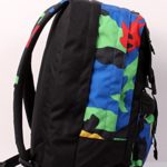 Zaino Invicta Duffy Fantasy Camouflage Blue Verde Rosso Tasca Porta Pc E Tablet Padded 30 Lt Scuola E Tempo Libero 0 2