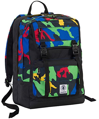 Zaino Invicta Duffy Fantasy Camouflage Blue Verde Rosso Tasca Porta Pc E Tablet Padded 30 Lt Scuola E Tempo Libero 0 Zaino Invicta Duffy Fantasy Camouflage Blue Verde Rosso Tasca Porta Pc E Tablet Padded 30 Lt Scuola E Tempo Libero 0