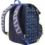 Zaino Scuola Sdoppiabile Big Invicta Wallpaper Estensibile 28 Lt Blu Giallo Elementari E Medie 0 0