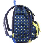 Zaino Scuola Sdoppiabile Big Invicta Wallpaper Estensibile 28 Lt Blu Giallo Elementari E Medie 0 1