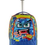 Big Trolley Sj Face Boy Blu 33 Lt 2in1 Zaino Con Spallacci A Scomparsa Scuola Viaggio 0 0