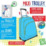 Trolley Big Sj Gang Boy New Azzurro Giallo 33 Lt Uso Zaino Spallacci A Scomparsa Totale Scuola E Viaggio 0 0
