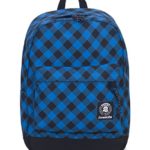 Zaino Invicta Carlson Blu E Nero Plaid Tasca Porta Pc Padded Americano 27 Lt 0