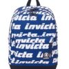Zaino Invicta Carlson Lettering Blu Tasca Porta Pc Padded Americano 27 Lt 0