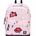 Zaino Invicta Perky Pack Rosa 27 Lt Tasca Porta Pc Scuola E Tempo Libero Americano 0