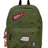 Zaino Invicta Perky Pack Verde Militare 27 Lt Tasca Porta Pc Scuola E Tempo Libero Americano 0