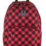 Zaino Roundast Invicta Plaid Rosso 25 Lt Scuola E Tempo Libero 0