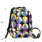 2 In 1 Zaino Reversibile Seven The Double Funny Giallo Viola Azzurro Cuffie Stereo Con Grafica Abbinata Incluse 0 2