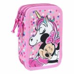 Artesania Cerda Plumier Triple Giotto Minnie Sacca 19 Cm Rosa 0 4