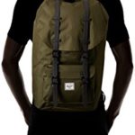 Herschel Little America Zaino Tessuto Nero Cachi 0 4