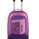 Trolley Seven Round Rebel Girl Astuccio Viola Spallacci A Scomparsa Uso Zaino Scuola E Viaggio 0 1