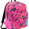 Zaino Extra Fit Seven Shiny Girl 31 Lt Rosa Doppio Scomparto Scuola Tempo Libero 0