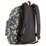 Zaino Reversibile The Double Skull Boy Nero Con Cuffie Stereo Soft Touch 27 Lt 2in1 Scuola Tempo Libero 0 2