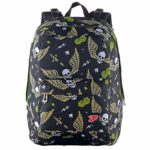 Zaino Reversibile The Double Skull Boy Nero Con Cuffie Stereo Soft Touch 27 Lt 2in1 Scuola Tempo Libero 0 5