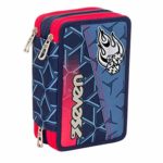 Zaino Scuola Outsize Seven Astuccio Dice Boy Blu 33 Lt Inserti Rifrangenti 0 1